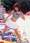 bikini_top cleavage gakuen ichikawa_yui miniskirt pleated_skirt skirt swimsuit visor rating:Safe score:0 user:nil!
