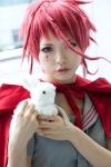 cape cosplay plushie red_hair ruiko saki_kano school_uniform zone-00 rating:Safe score:1 user:pixymisa