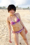 beach bikini cleavage sayaka side-tie_bikini swimsuit rating:Safe score:1 user:nil!