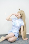 blonde_hair cosplay love_live!_school_idol_project minami_kotori qipao side_ponytail zakishi rating:Safe score:0 user:nil!
