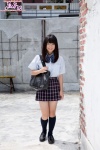 blouse bookbag kneesocks orita_yuina pleated_skirt school_uniform skirt rating:Questionable score:0 user:nil!