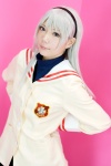 clannad cosplay hairband ibara sakagami_tomoyo school_uniform silver_hair rating:Safe score:1 user:pixymisa