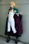 blazer blonde_hair boots cape code_geass cosplay crossplay elbow_gloves gino_weinberg gloves saya trousers rating:Safe score:1 user:nil!