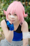 bandage cosplay fingerless_gloves gloves leotard odeko pink_hair pokemon sumomo_(pokemon) track_suit rating:Safe score:0 user:nil!
