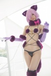 animal_ears bikini bow_tie cat_ears cleavage cosplay dangerous_beast do_sukebe_reisou elbow_gloves fate/grand_order gloves mash_kyrielight mike muffler pink_hair swimsuit tail thighhighs rating:Safe score:1 user:nil!