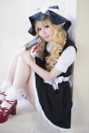 blonde_hair blouse cosplay kirisame_marisa shizuku skirt socks touhou vest witch_hat rating:Safe score:7 user:nil!