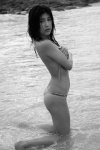beach bikini black_&_white iwane_ayuko perfume swimsuit wet rating:Safe score:1 user:nil!