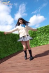 blouse cardigan kneesocks mizutani_sayaka pleated_skirt school_uniform skirt rating:Safe score:0 user:nil!