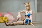 animal_ears cosplay croptop final_fantasy_xi hume kikiwan miniskirt moogle pantyhose skirt rating:Safe score:1 user:nil!