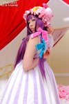 bed cosplay debi dress hat patchouli_knowledge purple_hair touhou rating:Safe score:0 user:nil!