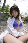beach bikini blouse cleavage hammock nakamura_shizuka open_clothes swimsuit ys_web_336 rating:Safe score:0 user:nil!