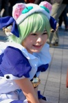 apron bells bowtie cat_hat choro cosplay dejiko di_gi_charat green_hair maid maid_uniform rating:Safe score:0 user:pixymisa