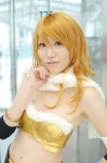 bustier cosplay croptop hoshii_miki idolmaster lingerie orange_hair rou scarf shorts rating:Safe score:0 user:nil!