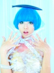 ahane_ahaneco bikini_top blue_hair cosplay fish original plastic_wrap swimsuit rating:Safe score:1 user:nil!