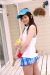 dgc_0564 miniskirt pleated_skirt seo_akiko skirt sleeveless_blouse tennis_ball tennis_racket visor rating:Safe score:2 user:nil!
