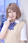 blouse cosplay koizumi_hanayo love_live!_school_idol_project misaki school_uniform sweater_vest rating:Safe score:0 user:nil!