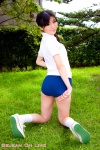 ass braid buruma gym_uniform ikehara_fuyumi polo shorts socks rating:Safe score:1 user:nil!