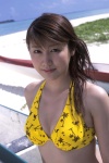 beach bikini_top cleavage evergreen ocean swimsuit yasu_megumi rating:Safe score:0 user:nil!
