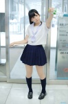 cosplay kneesocks original pantyhose pleated_skirt ponytail sailor_uniform school_uniform shie skirt rating:Safe score:1 user:nil!