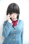blazer blouse cosplay durarara!! glasses kanato_akira pleated_skirt school_uniform skirt sonohara_anri rating:Safe score:0 user:nil!