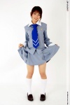blouse costume kneesocks pleated_skirt school_uniform skirt skirt_lift takaishi_miyu tie rating:Safe score:0 user:nil!