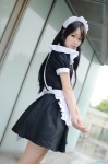akiyama_mio apron cosplay dress hairband kii_anzu k-on! maid maid_uniform pantyhose rating:Safe score:0 user:nil!