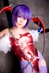 bodysuit chains cosplay detached_sleeves head_wings lilith_aensland pantyhose purple_hair tamashi_no_mayoigo torn_clothes vampire_(game) wings yuuki_sayo rating:Safe score:0 user:nil!