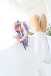 amatsuka_miyu ass bathroom bathtub cosplay glasses hat one-piece_swimsuit patchouli_knowledge purple_hair swimsuit thighhighs touhou rating:Safe score:4 user:nil!