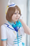 blouse cosplay cropped_jacket garrison_cap gloves kanimanma koizumi_hanayo love_live!_school_idol_project tie vest rating:Safe score:0 user:nil!