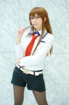 blouse cosplay glasses makise_kurisu pantyhose satori shorts steins;gate tie rating:Safe score:2 user:nil!
