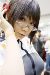 braid chocoball cosplay fujisawa_yayoi glasses looking_over_glasses uchuu_no_stellvia uniform rating:Safe score:0 user:nil!