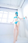 aqua_hair bathroom bikini colorful_pop_star!! cosplay haruka hatsune_miku ponytail swimsuit vocaloid rating:Safe score:0 user:nil!
