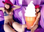 bikini cleavage cowboy_hat flag side-tie_bikini suzuki_akane sweet_devil swimsuit rating:Safe score:4 user:nil!