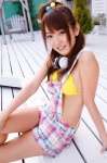bikini_top headphones overalls ponytail sato_yukari swimsuit rating:Safe score:0 user:nil!