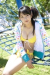 bikini cleavage dgc_0889 hoodie makino_yuria side_ponytail side-tie_bikini swimsuit rating:Safe score:0 user:nil!