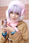 bow coat cosplay ear_muffs eko_(ii) hat nagato_yuki purple_hair sailor_uniform scarf school_uniform suzumiya_haruhi_no_shoushitsu rating:Safe score:0 user:pixymisa