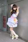 akb48 boots cosplay crinoline dress hat hiokichi oshima_yuko_(akb48) tiered_skirt wristband rating:Safe score:1 user:pixymisa