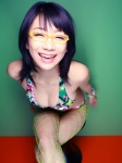 bikini cleavage eye-dol fishnet_pantyhose glasses pantyhose swimsuit tokito_ami rating:Safe score:2 user:nil!