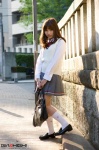 blouse bookbag girlz_high iroha_(iii) pleated_skirt school_uniform side-b_095 skirt socks sweater_vest rating:Safe score:4 user:nil!