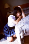 bed blouse kasai_nana kneesocks pleated_skirt school_uniform skirt rating:Safe score:1 user:nil!