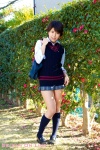 blouse bookbag kawakami_rei kneesocks pleated_skirt school_uniform skirt sweater_vest rating:Safe score:0 user:nil!