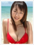 beach bikini bikini_top cleavage mitsu_amai ocean swimsuit wet rating:Safe score:0 user:msgundam2