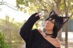 animal_ears black_cat_party cat_ears collar cosplay non original sweater rating:Safe score:1 user:nil!