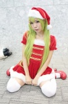 dress santa_costume stocking_cap thighhighs yae_maiko zettai_ryouiki rating:Safe score:1 user:pixymisa