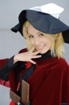 blonde_hair blouse chamaro cosplay cross kagamine_rin miniskirt shawl skirt trick_and_treat_(vocaloid) vocaloid witch_hat rating:Safe score:1 user:nil!