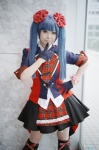 akb0048 blazer blouse blue_hair boots cosplay gloves hairbows hazuki_riko miniskirt skirt tie twintails watanabe_mayu_(cosplay) rating:Safe score:1 user:nil!