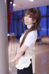 apron blouse cosplay koharu miniskirt ponytail skirt taneshima_popura working!! rating:Safe score:0 user:nil!