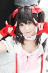 blouse bowtie choker cosplay fingerless_gloves gloves hairbows love_live!_school_idol_project madoka_(cosplayer) suspenders twintails yazawa_niko rating:Safe score:0 user:pixymisa