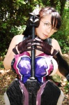 cattleya chouzuki_maryou cosplay glasses gloves hair_flower queen's_blade sideboob sword rating:Safe score:1 user:mock