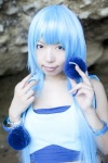 asakura_kana beach blue_hair cosplay croptop gundam msm-07_z'gok tank_top rating:Safe score:0 user:nil!